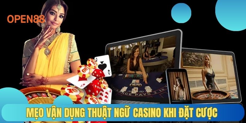 Mẹo vận dụng thuật ngữ casino khi đặt cược 